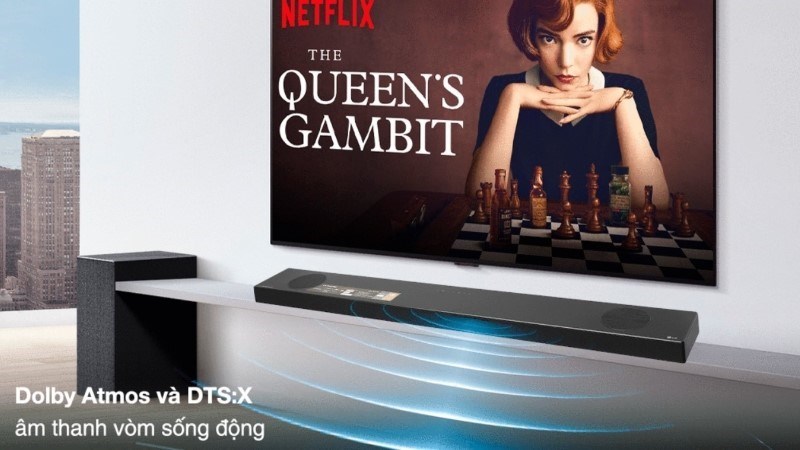 Loa LG thanh, soundbar phù hợp với không gian phòng khách nhỏ hẹp