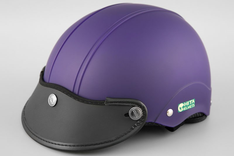 Mũ 1/2 size M Chita CT31 tím có thiết kế mũ nửa đầu, thích hợp cho người trưởng thành