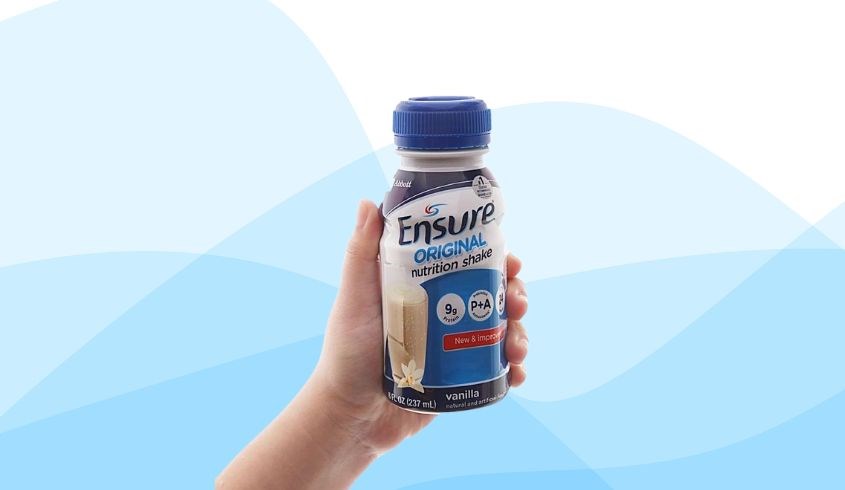 Lốc 6 chai sữa bột pha sẵn Ensure Original hương vani 237 ml