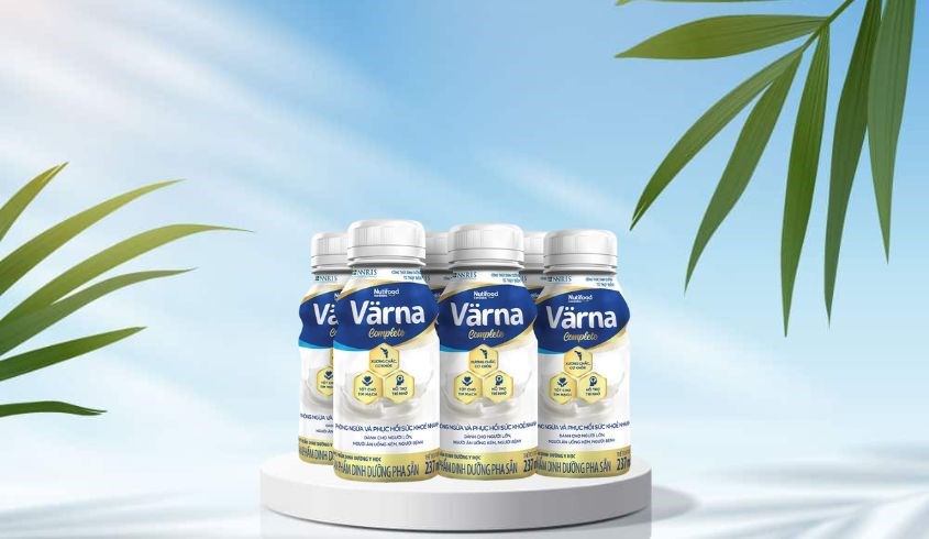 Lốc 6 chai sữa bột pha sẵn Nutifood Varna Complete hương nhạt thanh 237 ml