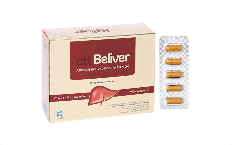 Ctt Beliver hỗ trợ giải độc, tăng cường chức năng gan hộp 60 viên