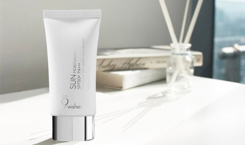 Kem chống nắng chống lão hóa và dưỡng trắng 9 Wishes Sun Moisturizer SPF 50+ PA+++ 50 ml