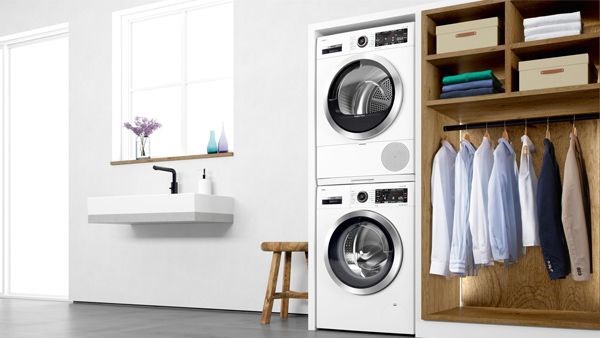 Máy giặt Bosch hầu hết đều được thiết kế với tông màu trắng