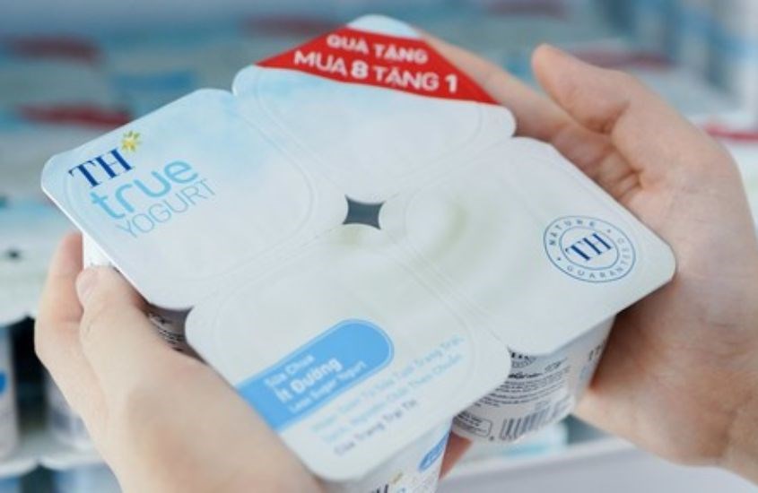 Lốc 4 hộp sữa chua ít đường TH true YOGURT