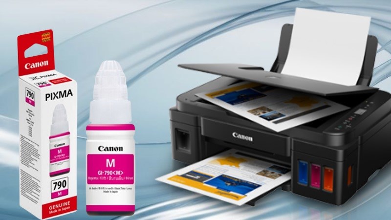 Hộp mực in phun màu Canon GI-790 Đỏ đáp ứng nhu cầu in ấn cao
