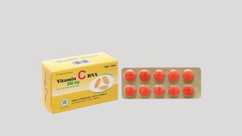 Vitamin C DNA Mekophar 500mg Vitamin C DNA Mekophar 500mg