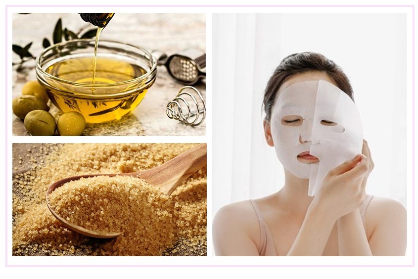 Cách làm mặt nạ dầu oliu cùng với đường nâu giúp tẩy tế bào da chết rất tốt