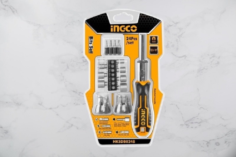 Bộ tua vít Ingco HKSDB0248 (24 chi tiết) đáp ứng được nhiều nhu cầu sử dụng