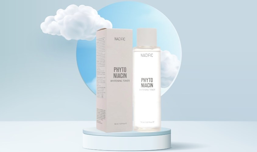 Toner dưỡng trắng da Nacific Phyto Niacin Whitening có nồng độ Niacinamide 5% 