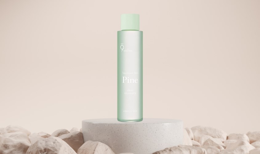Toner thanh lọc da 9 Wishes Pine Treatment Skin có độ pH cân bằng