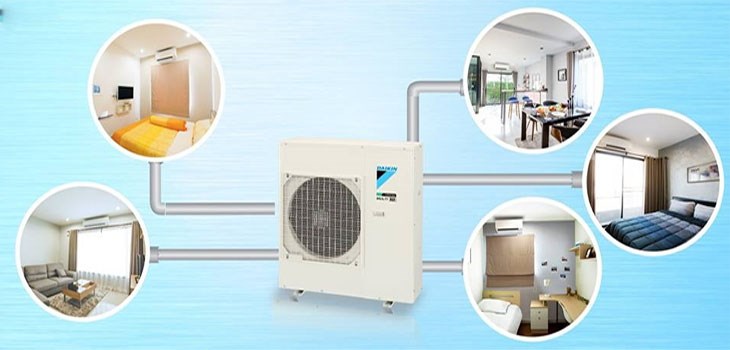 Khi lắp đặt máy lạnh multi cần quan tâm đến vị trí dàn nóng lạnh