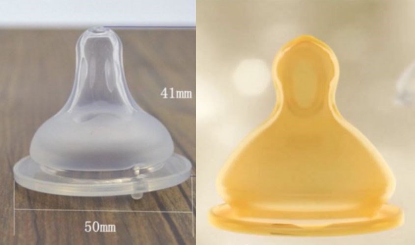 Núm silicone và núm cao su