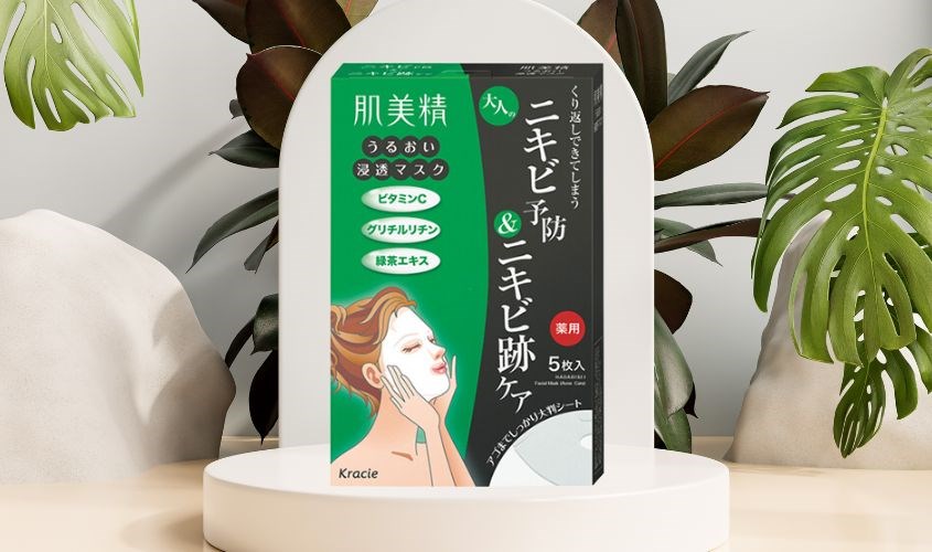 Mặt nạ trà xanh Kracie