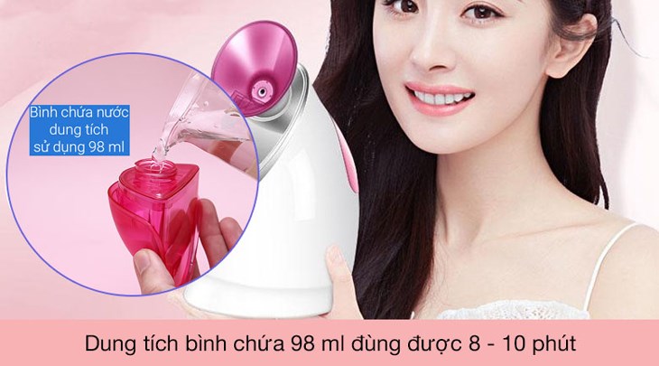 Máy xông hơi mặt nano nóng K.SKIN KD2331A sở hữu bình chứa nước dung tích 98ml dễ dàng tháo rời và vệ sinh sạch sẽ Máy xông hơi mặt nano nóng K.SKIN KD2331A sở hữu bình chứa nước dung tích 98ml dễ dàng tháo rời và vệ sinh sạch sẽ