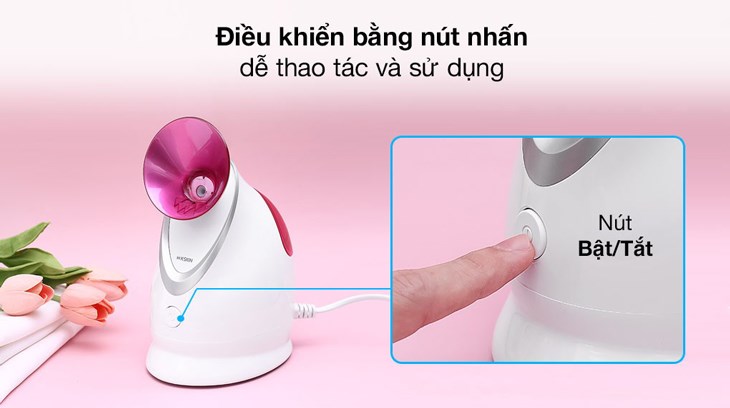 Máy xông hơi mặt nano nóng K.SKIN KD2331A sử dụng bảng điều khiển nút nhấn dễ thao tác, sử dụng Máy xông hơi mặt nano nóng K.SKIN KD2331A sử dụng bảng điều khiển nút nhấn dễ thao tác, sử dụng