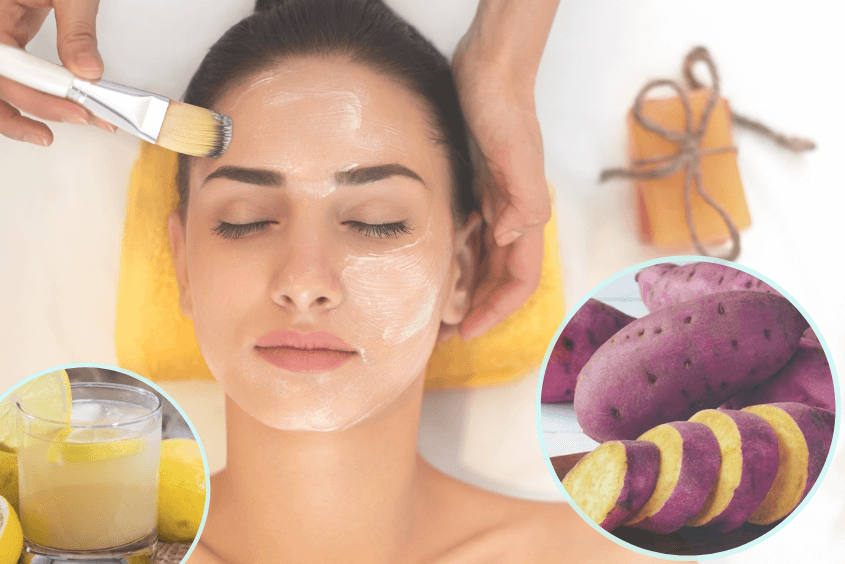 Cách làm mặt nạ khoai lang với chanh