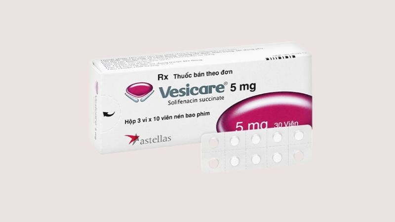 Vesicare 5mg trị tiểu không tự chủ