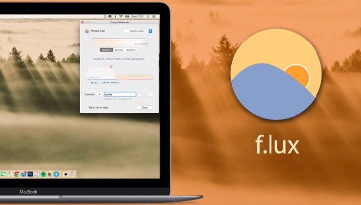 Phần mềm F.lux giúp bạn thay đổi độ sáng màn hình một cách dễ dàng
