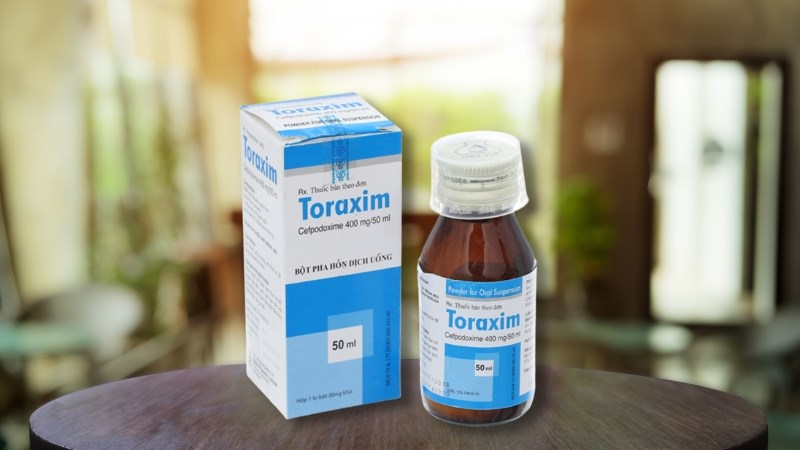 Bột pha hỗn dịch uống Toraxim 400mg/50ml trị nhiễm khuẩn
