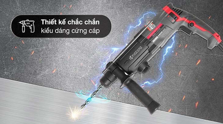 Máy khoan Kyocera có thiết kế sang trọng, bắt mắt