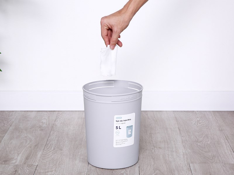 Sọt rác nhựa 5 lít Hiro Inochi HIN.SRTR.0005 Sọt rác nhựa 5 lít Hiro Inochi HIN.SRTR.0005