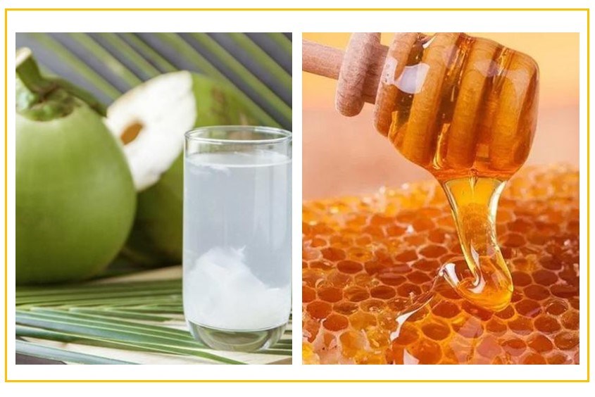 Công thức làm mặt nạ dừa tươi với mật ong nguyên chất giúp cân bằng vi khuẩn cho da sáng mịn