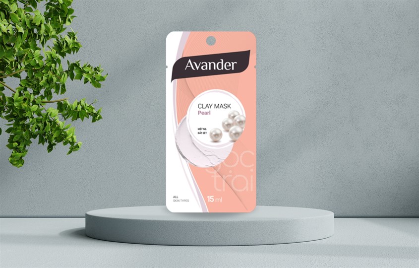 Mặt nạ đất sét Ngọc Trai dưỡng sáng, chống lão hoá Avander 15 ml (Gói)