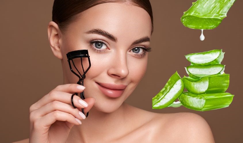 Gel lô hội còn giúp dưỡng lông mi, lông mày của bạn dày và dài hơn