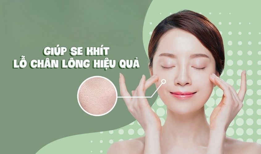 Gel lô hội giúp lỗ chân lông được se khít và giảm tình trạng mụn ẩn trên da
