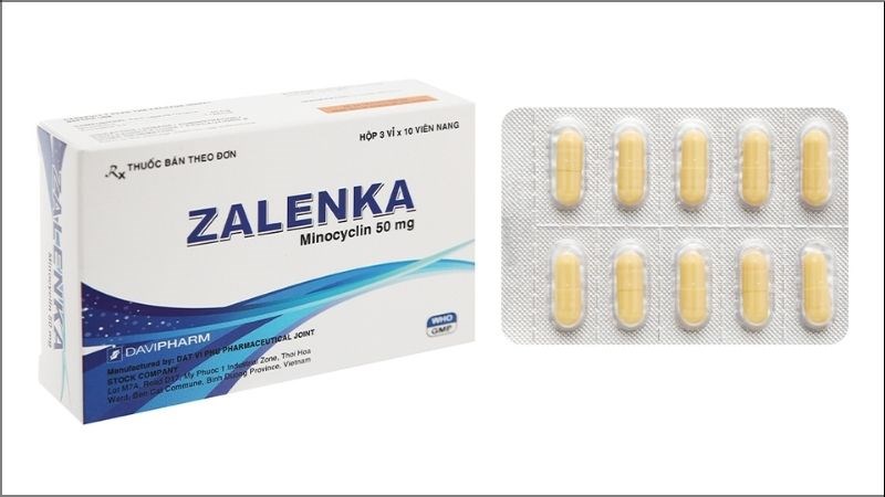 Zalenka 50mg trị nhiễm khuẩn (3 vỉ x 10 viên)