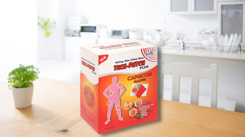 Miếng dán Tika-Patch Plus giảm đau cơ xương khớp 