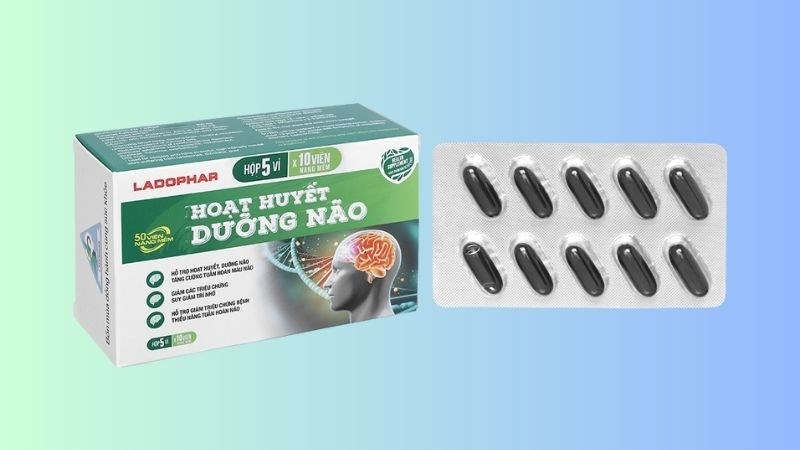 Ladophar Hoạt Huyết Dưỡng Não tăng cường tuần hoàn máu não hộp 50 viên