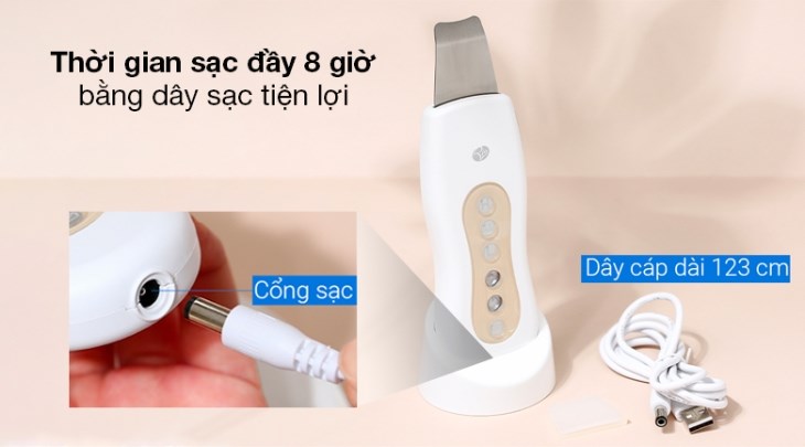 Dung lượng pin lớn với khả năng tắt tự động sau 10 phút giúp tối ưu thời gian sử dụng