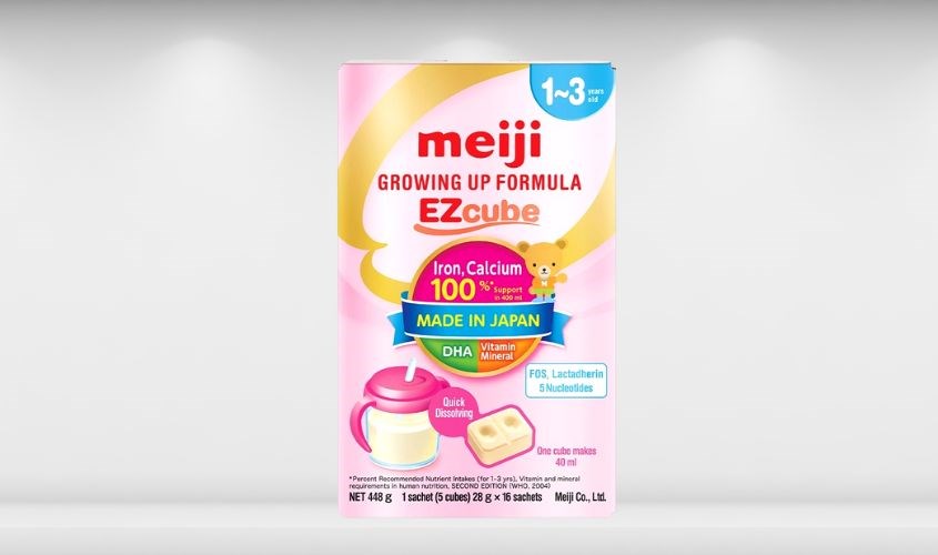 Sữa bột dạng viên Meiji Growing Up Formula Ezcube 448g (1 - 3 tuổi)
