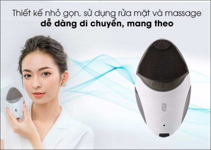 Máy rửa mặt và nâng cơ mặt Lifetrons CMD-100 có trọng lượng nhẹ chỉ 92g giúp bạn dễ cầm nắm, không bị mỏi tay 