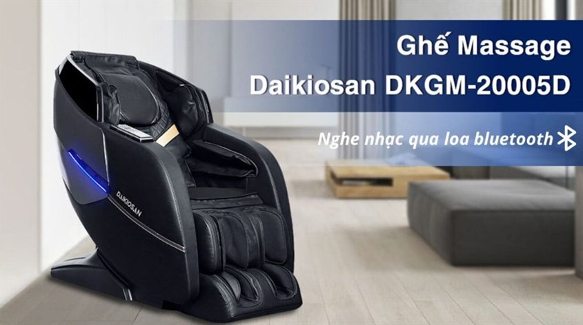 Thư giãn hơn với ghế massage Daikiosan DKGM-20005D có thể nghe nhạc qua bluetooth Thư giãn hơn với ghế massage Daikiosan DKGM-20005D có thể nghe nhạc qua bluetooth