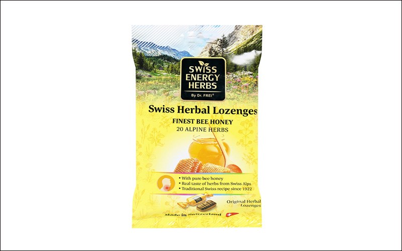 Kẹo Swiss Herbal Lozenges Finest Bee Honey