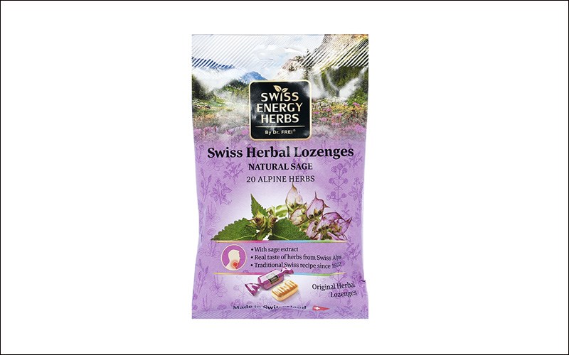 Kẹo Swiss Herbal Lozenges Natural Sage
