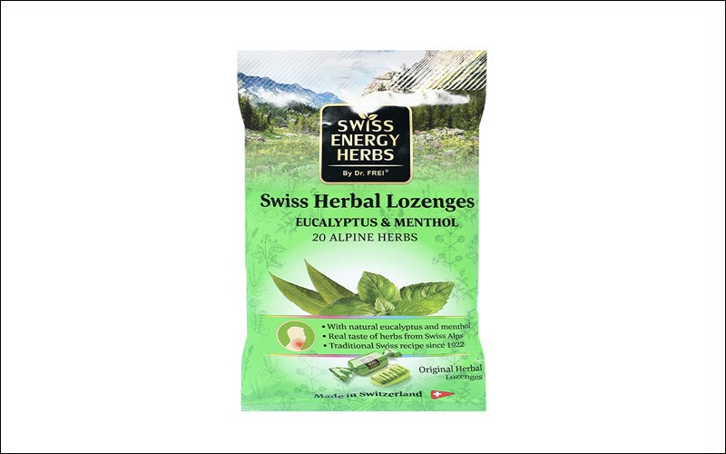 Kẹo Swiss Herbal Lozenges Eucalyptus & Menthol