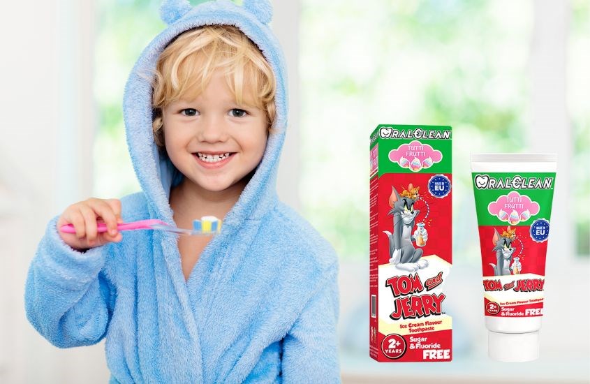 Kem đánh răng cho bé từ 2 tuổi Oral Clean hương kem trái cây 75 ml