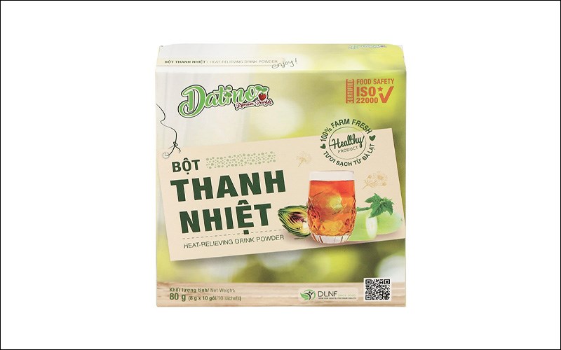 Bột Thanh Nhiệt Datino hỗ trợ thanh nhiệt, mát gan, lợi tiểu hộp 10 gói x 8g