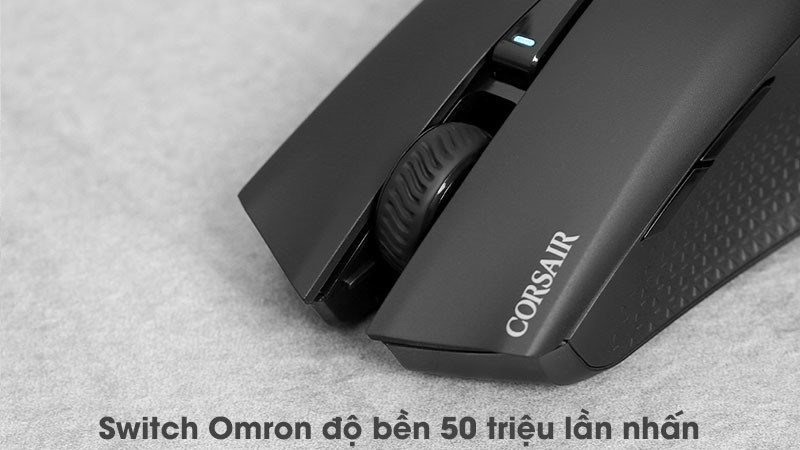 Chuột máy tính Corsair gaming với tuổi thọ lên đến 50 triệu lần nhấn