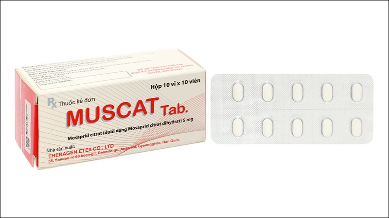 Muscat Tab. trị triệu chứng dạ dày - ruột