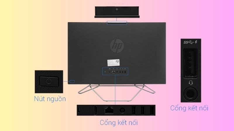 Máy tính để bàn HP hỗ trợ đa dạng cổng kết nối