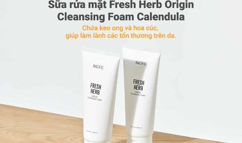 Sữa rửa mặt chiết xuất Hoa Cúc và Keo Ong Nacific Fresh Herb Origin 150 ml