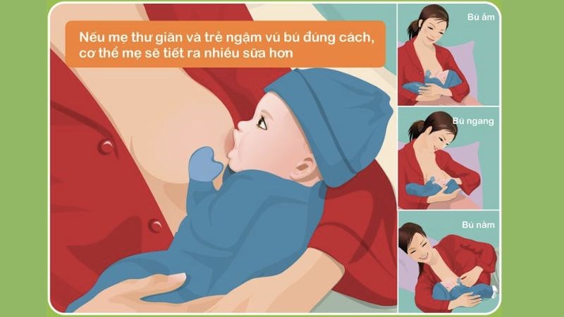 Cho bé bú đúng cách giúp giảm thiểu tình trạng nứt cổ gà ở mẹ bỉm sữa