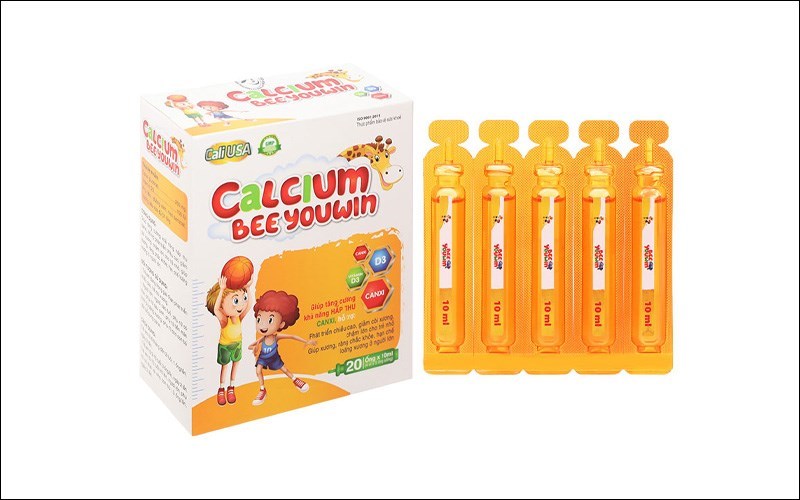 Siro Cali USA Calcium Bee Youwin tăng cường khả năng hấp thu canxi hộp 20 ống x 10ml Siro Cali USA Calcium Bee Youwin tăng cường khả năng hấp thu canxi hộp 20 ống x 10ml