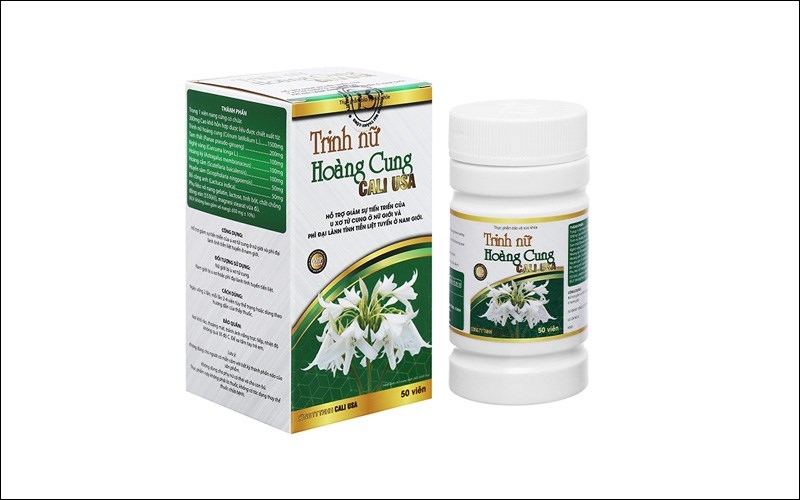 Trinh nữ Hoàng Cung Cali USA hỗ trợ u xơ tử cung hộp 50 viên Trinh nữ Hoàng Cung Cali USA hỗ trợ u xơ tử cung hộp 50 viên