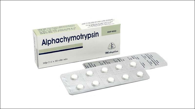 Alphachymotrypsin - Thuốc điều trị phù nề sau phẫu thuật.