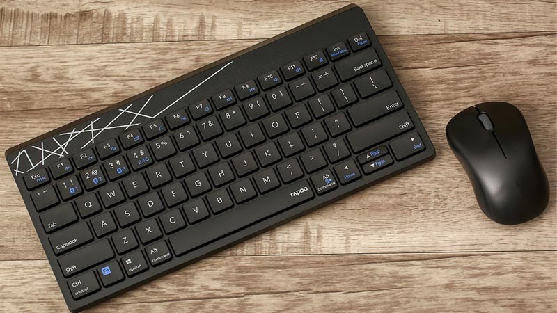 Bàn phím Rapoo không dây - Thiết kế bảo vệ an toàn tối ưu